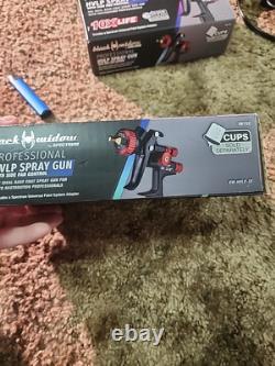 BLACK WIDOW Professional HTE Spray Gun withRear Fan Control #70412 28801-1