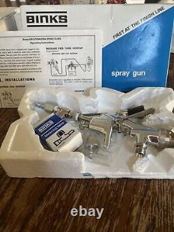 Binks Model 115 Conventional Touch-up Paint Spray Gun with 78SD Nozzle Withbox