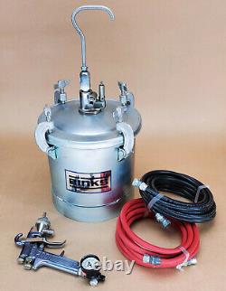 Binks Pressure Pot 83-5661 withhoses & Binks 2001 Spray Gun Paint Sprayer Tank