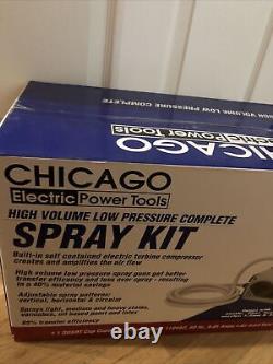 Chicago Electric Power Tools High Volume Low Pressure Paint Spray Kit-Brand NIB