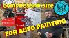 Compressor Size For Paint Spray Gun To Refinish Cars