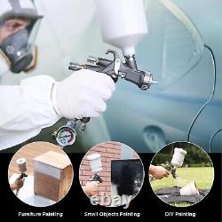 D1 LVLP Air Spray Gun Premium Kit, Easy to Use, Paint Gun for Cars & House DIY