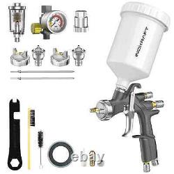 D1 LVLP Air Spray Gun Premium Kit Easy to Use Paint Gun for Cars & House DIY P