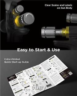D1 LVLP Air Spray Gun Premium Kit, Easy to Use, Paint Gun for Cars & House DIY P
