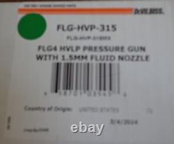 DEVILBISS FLG-HVP-315 HVLP Spray Gun, Pressure, New seal