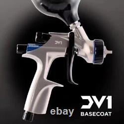 DeVilbiss Basecoat Paint Spray 1.3mm Gun with DV1-B PLUS HVLP Air Cap