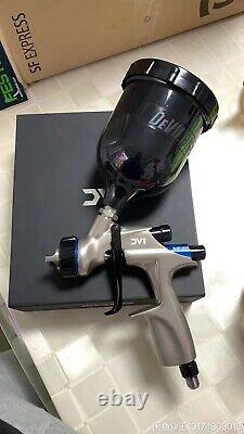 DeVilbiss Basecoat Paint Spray 1.3mm Gun with DV1-B PLUS HVLP Air Cap