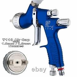 DeVilbiss GTi ProLite BLUE T110 Clearcoat/Gloss Smooth Spray Gun 1.2/1.3mm Tip