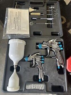 DeVilbiss StartingLine HVLP Gravity Feed Auto Paint Primer Spray Gun Kit M-05