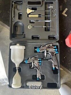 DeVilbiss StartingLine HVLP Gravity Feed Auto Paint Primer Spray Gun Kit M-05