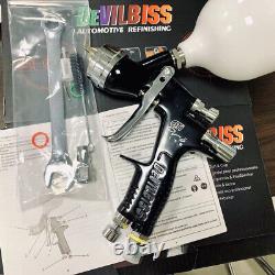 Devilbiss Gravity Spray Gun Black LITE TE20 Gti Pro Paint Gun 1.3 mm 600 ml Cup