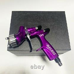 Devilbiss HVLP Spray Gun Purple CV1 1.3mm Nozzle Car Paint Tool Pistol 600 ML