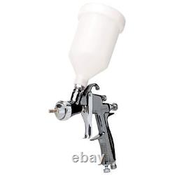 Eastwood 1.3 Mm Aluminum Lt Hvlp Paint Gun Air Gravity Feed Spray with 600 Cc