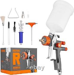 Easy. Air Paint Sprayer Gun with 1.3mm Nozzle 600CC Cup HVLP Spray Gun Kit