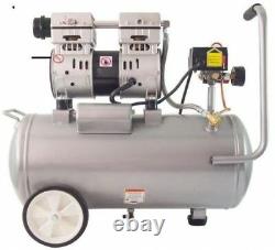 Electric Air Compressor 8.0 Gal. 1.0 HP Single Stage Ultra Quiet and Oil-Free