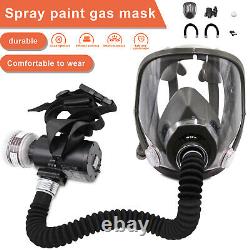 Electric Constant Flow Supplied Air Fed Full Face Gas Mask Spray Painting Tool