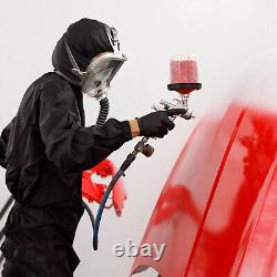 Electric Constant Flow Supplied Air Fed Full Face Gas Mask Spray Painting Tool