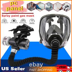 Electric Constant Flow Supplied Air Fed Full Face Gas Mask Spray Painting Tool