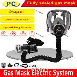 Electric Full Face 6800Gas Mask Chemical Vapor Paint Spray Respirator 95% Filter