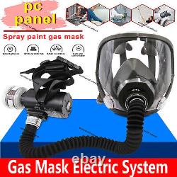 Electric Full Face 6800Gas Mask Chemical Vapor Paint Spray Respirator 95% Filter