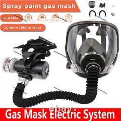 Electric Full Face 6800Gas Mask Chemical Vapor Paint Spray Respirator 95% Filter