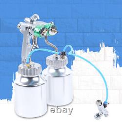 G1/4 Polyurethane Foam Spray Machines Automatic Paint Spray Gun & 2x 1000ml Pot