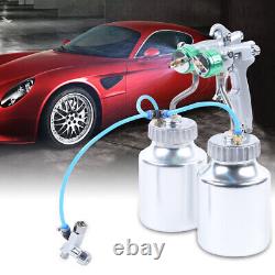 G1/4 Polyurethane Foam Spray Machines Automatic Paint Spray Gun with 2x 1000ml Pot