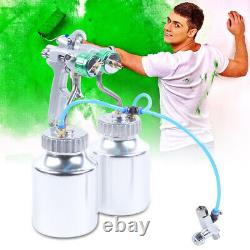 G1/4 Polyurethane Foam Spray Machines Automatic Paint Spray Gun with 2x 1000ml Pot