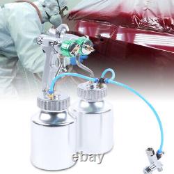 G1/4 Polyurethane Foam Spray Machines Automatic Paint Spray Gun with 2x 1000ml Pot