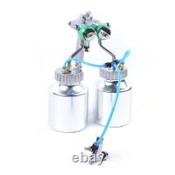 G1/4 Polyurethane Foam Spray Machines Automatic Paint Spray Gun with 2x 1000ml Pot