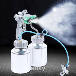 G1/4 Polyurethane Foam Spray Machines Automatic Paint Spray Gun with 2x 1000ml Pot