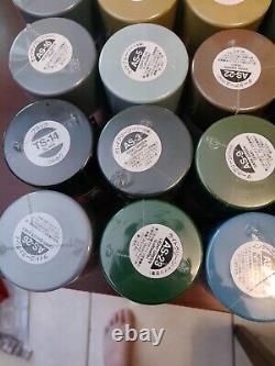 Giant Tamiya Model Spray Paint Lot 97 New Cans Military Sea & Air