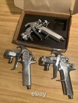 Graco Silver Air Spray Guns 214-675 215230 1 New In Box 1 New WithO Box 1 Used