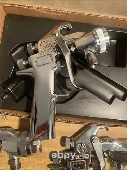 Graco Silver Air Spray Guns 214-675 215230 1 New In Box 1 New WithO Box 1 Used