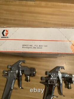 Graco Silver Air Spray Guns 214-675 215230 1 New In Box 1 New WithO Box 1 Used