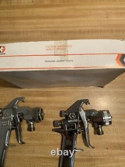 Graco Silver Air Spray Guns 214-675 215230 1 New In Box 1 New WithO Box 1 Used