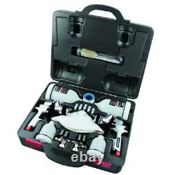 Gravity Feed Spray Gun Kit Paint Painting Air Sprayer HVLP Regulator Husky