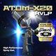Hvlp Atom-x20 Automotive Painting Spraygun Solvent/waterborne Free Gunbudd Light