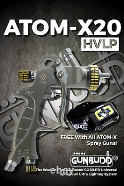HVLP Auto Paint Spray Gun ATOM-X20 with FREE GUNBUDD