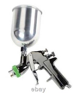 HVLP Gravity Feed Top Air Fed Paint Spray Spraying Gun Sprayer Tool With3 Nozzles