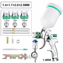 HVLP Paint Spray Gun Kit with 1.4/1.7/2.0 Mm Nozzle