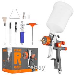 HVLP Spray Gun Kit, Air Paint Sprayer Gun with 1.3mm Nozzle 600CC Cup, Easy t