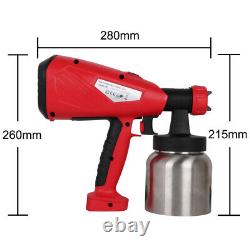 Handheld Paint Spray Gun Sprayer Airless Electric 800W for Car Fence Wall Floor