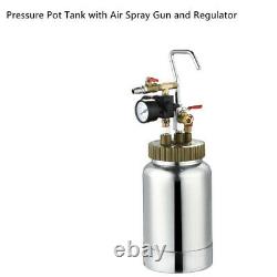Hangingable 0.5 Gallon Air Paint Sprayer Set Air Spray Gun Kit for Putty Sprayer