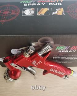 Hi-Q Devilbiss Red Spray Gun GTI PRO LITE1.3mm Nozzle LVMP Car Paint Tool Pistol
