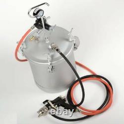 High Pressure Pot Air Paint Spray Gun 2 1/4 Gallon Industrial Painting Painter