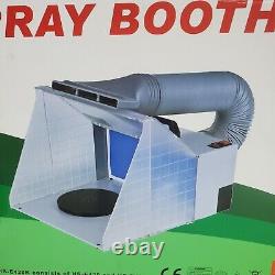 Hobby Model Mini Spray / Paint Booth HS-E420 Vented Portable Air Brushing -READ