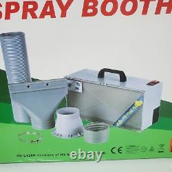 Hobby Model Mini Spray / Paint Booth HS-E420 Vented Portable Air Brushing -READ