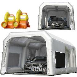 Inflatable Paint Booth Portable Automotive Spray Tent With UL 2 Blowers 5 Sizes