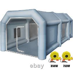 Inflatable Spray Paint Booth Workstation Tent 20x10x8ft Better Air Filter System